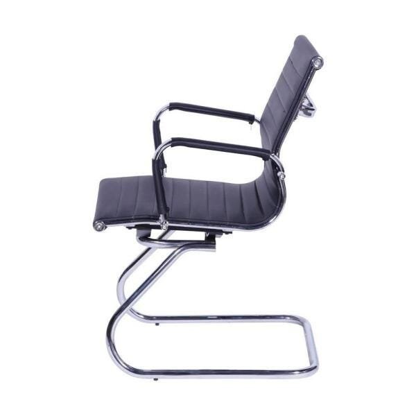 Cadeira Executiva com Base Fixa Esteirinha Preto - 4