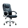 Cadeira de Escritório Presidente Monaco Giratória Regulagem de Altura A Gas Revestimento Preto - 2