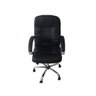 Cadeira de Escritório Presidente Monaco Giratória Regulagem de Altura A Gas Revestimento Preto - 8