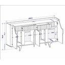 Ver imagem 6 de Buffet Aparador Danúbio Off White/naturalle - Bechara Móveis