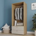 Ver imagem 1 de Guarda-Roupa 2 Módulos 2 Gavetas Frame CabeCasa MadeiraOriginals