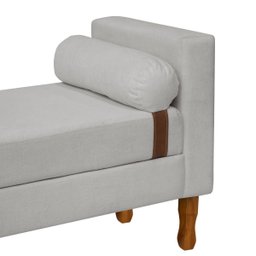 Recamier Sapateira Baú Pietro para Cama Box King Size 195cm Bouclê - Sofa Store:bouclê Cinza - 5