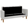 Recamier Sapateira Baú Pietro para Cama Box King Size 195cm Bouclê - Sofa Store:bouclê Cinza - 4