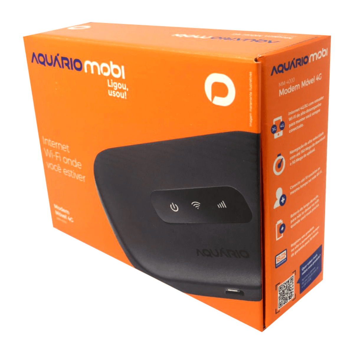 Modem Portátil 4g Roteador Wi-fi Desbloqueado Aquário Mm4000 - 3