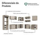 Ver imagem 4 de Armário de Cozinha Completa de Canto 465 Cm Suspensa Nice Madesa 10 Crema