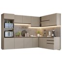 Ver imagem 2 de Armário de Cozinha Completa de Canto 465 Cm Suspensa Nice Madesa 10 Crema