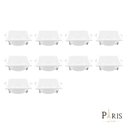 Ver imagem 2 de Kit 10 Spots de Embutir Quadrado Recuado Branco 9cm LED 5W 4000k Bivolt