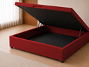 Ver imagem 6 de Cama Box Baú Casal com Encaixe para Colchão e Puxador Embutido:Vermelho