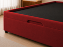 Ver imagem 4 de Cama Box Baú Casal com Encaixe para Colchão e Puxador Embutido:Vermelho