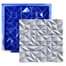 Conjunto 4 Formas 3d Gesso E Cimento Abs Azul 1mm  - 3