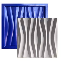 Conjunto 4 Formas 3d Gesso E Cimento Abs Azul 1mm  - 5