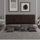 Ver imagem 1 de Cabeceira Suspensa Bruna Cama Box Casal 140cm X 55cm para Parede Marrom