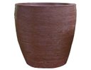 Ver imagem 1 de Vaso Planta 40x40 Oval Moderno Polietileno - FERRUGEM 017