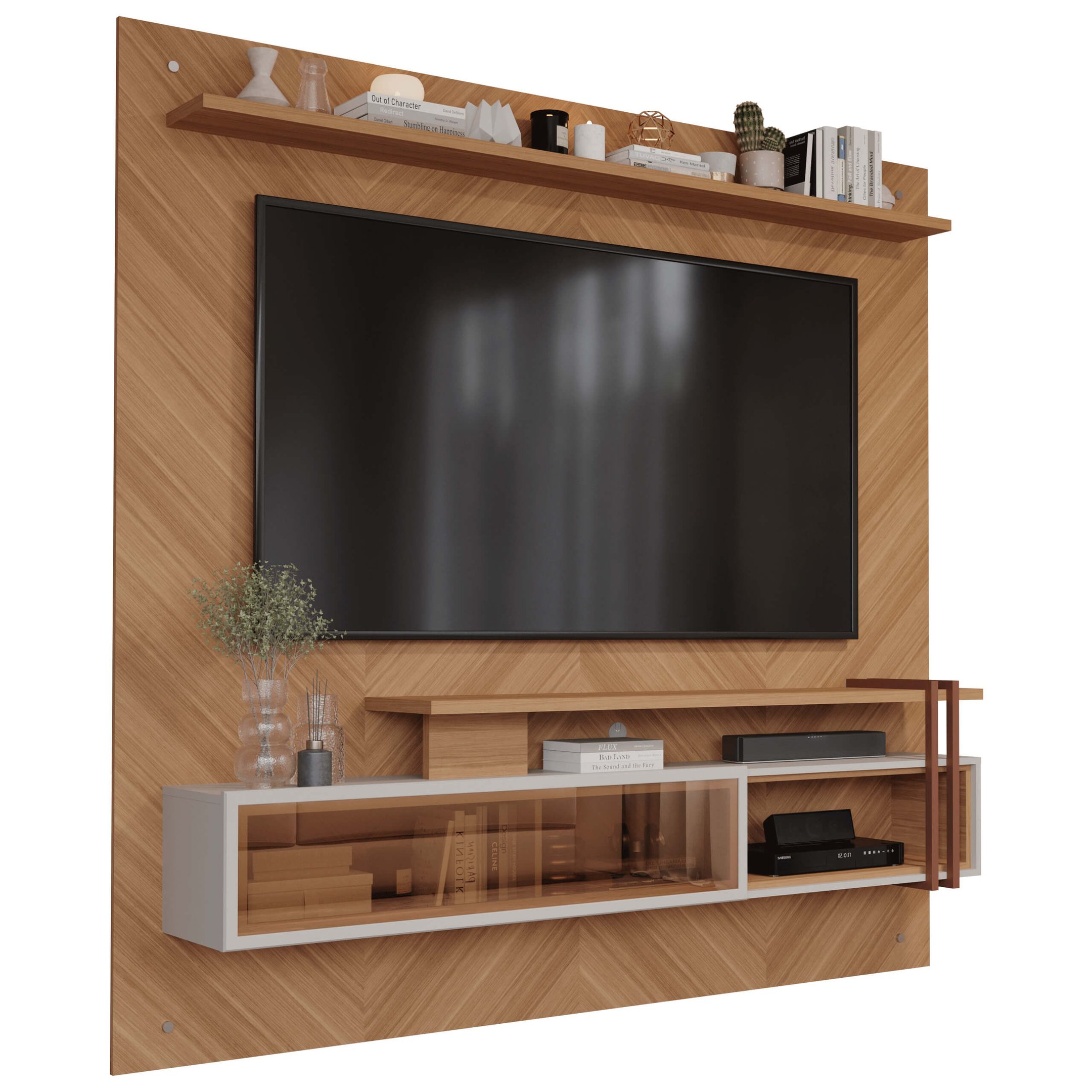 Painel para TV até 65 Polegadas Saquarema Permobili Nature Off White - 1