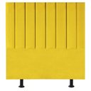 Ver imagem 1 de Cabeceira Estofada Cama Box Solteiro 90 Cm Taís Suede Amarelo
