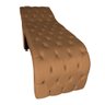 Maca Estética Capitonê com Escada e Almofada Veludo Terracota - Ninho Decor - 3