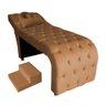 Maca Estética Capitonê com Escada e Almofada Veludo Terracota - Ninho Decor - 1