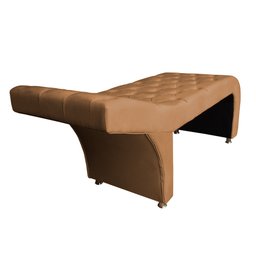 Maca Estética Capitonê com Escada e Almofada Veludo Terracota - Ninho Decor - 4