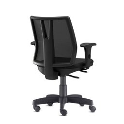 Cadeira Giratória Addit Ergonômica com Regulagem Back System Nr17 Altura Inclinação Crepe Preta - 2