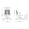 Cadeira Giratória Addit Ergonômica com Regulagem Back System Nr17 Altura Inclinação Crepe Preta - 3
