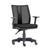 Cadeira Giratória Addit Ergonômica com Regulagem Back System Nr17 Altura Inclinação Crepe Preta - 1
