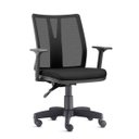 Ver imagem 1 de Cadeira Giratória Addit Ergonômica com Regulagem Back System Nr17 Altura Inclinação Crepe Preta