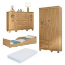 Ver imagem 1 de Quarto Infantil Completo com Minicama Montessoriana e Colchão Incluso Suspiro Multimóveis MP4828