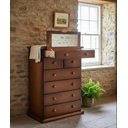 Ver imagem 1 de Cômoda Gramado Porta Jóias 1,20 X 50 X 80 - Madeira Maciça - Móveis de Gramado - ( Cor Castanho