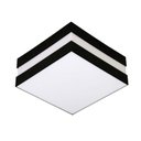 Ver imagem 1 de Plafon Bilbao Preto 1 Lâmpada 18x18cm Tualux