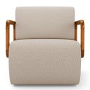 Ver imagem 6 de Kit 02 Poltronas Decorativas Orgânica Living Kavya Linho Bege - Desk Design