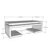 Rack Pequeno Moderno Amadeirado Claro com Cinza - 2