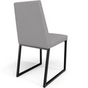Ver mais imagens de Kit 08 Cadeiras Decorativas Estofada Para Sala de Jantar Dafne L02 Corano Cinza - Lyam Decor