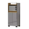 Armário Multiuso Cinza Organizador para Cozinha Balcão Microondas Jt - 1