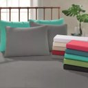 Ver imagem 1 de Jogo Lençol Cama Casal King Size com Elástico 100% Algodão