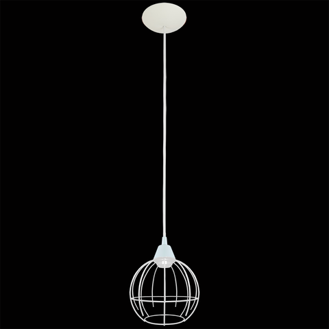Pendente Aramado Spider Branco Grande Sala Quarto Cozinha