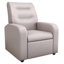Ver imagem 4 de Poltrona Reclinável Decorativa Jersey Corino Bege