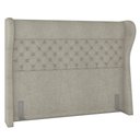 Ver imagem 1 de Cabeceira Cama Box Casal Queen 160cm Trinidad P02 Boucle Cru - Mpozenato