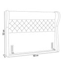 Ver imagem 4 de Cabeceira Cama Box Casal Queen 160cm Trinidad P02 Boucle Cru - Mpozenato