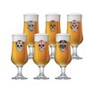 Jogo de Taças de Cerveja Barcelona Mexican Vidro 370ml 6 Pcs - 1