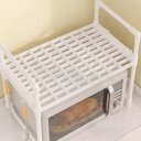 Ver imagem 2 de Rack Organizador Suporte para Micro-Ondas Prateleira Porta Temperos em Plástico e Metal para
