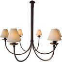 Ver imagem 1 de Lustre Rustico Simples 6l Artesanal Área Gourmet com Cúpulas
