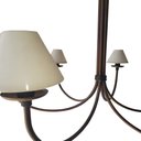 Ver imagem 4 de Lustre Rustico Simples 6l Artesanal Área Gourmet com Cúpulas