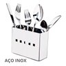 Escorredor 12 Pratos em Inox com Porta Talheres de Plástico - 3