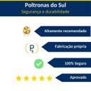 Ver imagem 6 de Banqueta Olivia Altura 65cm Bar Cozinha Cromada Assento Grosso Preto Encosto Estofado