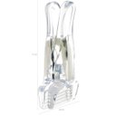 Ver imagem 3 de Kit 40 Presilhas de Roupas para Cabides Loja Prendedores Reforçadas Transparente Cinquetti