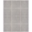 Ver imagem 2 de Tapete para Sala Chevron Quadros Cinza 2,00x2,90M - São Carlos