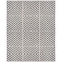 Ver imagem 2 de Tapete para Sala Chevron Quadros Cinza 1,50x2,00M - São Carlos