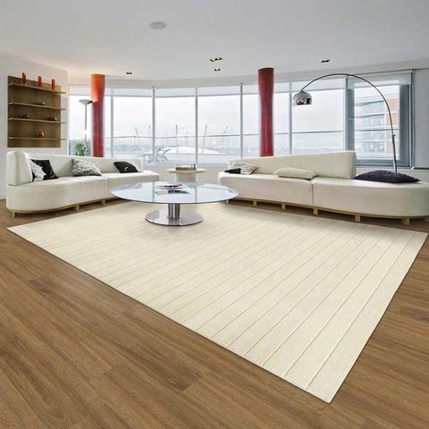 Tapete para Sala Chevron Bege 2,50x3,50M - São Carlos