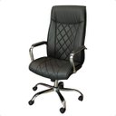 Ver imagem 1 de Cadeira Escritório Presidente Ajustável Couro Confortável