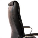 Ver imagem 3 de Cadeira Escritório Presidente Ajustável Couro Confortável